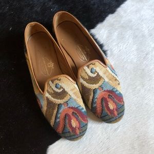 Stubbs & Wootton Needlepoint Loafer Slipper 7.5